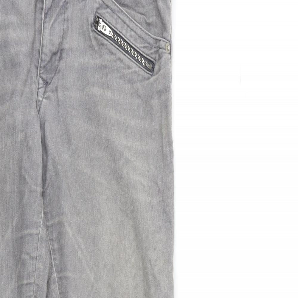 Womens UK Size 10 H&M Regular Fit Skinny Grey Jeans