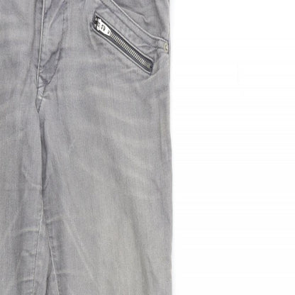 Womens UK Size 10 H&M Regular Fit Skinny Grey Jeans