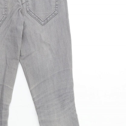 Womens UK Size 10 H&M Regular Fit Skinny Grey Jeans