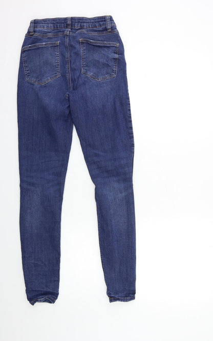 Denim & Co. Womens Blue  Denim Skinny Jeans Size 8 L28 in