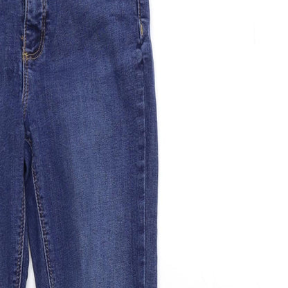 Denim & Co. Womens Blue  Denim Skinny Jeans Size 8 L28 in