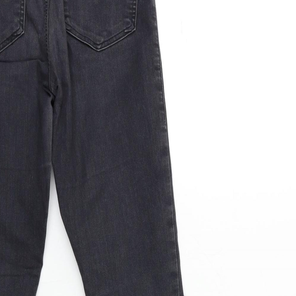 Topshop Womens Grey  Denim Skinny Jeans Size 28 in L30 in
