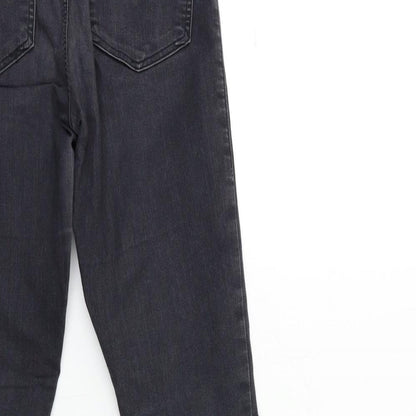 Topshop Womens Grey  Denim Skinny Jeans Size 28 in L30 in