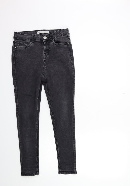 George Womens Black  Denim Skinny Jeans Size 8 L25 in