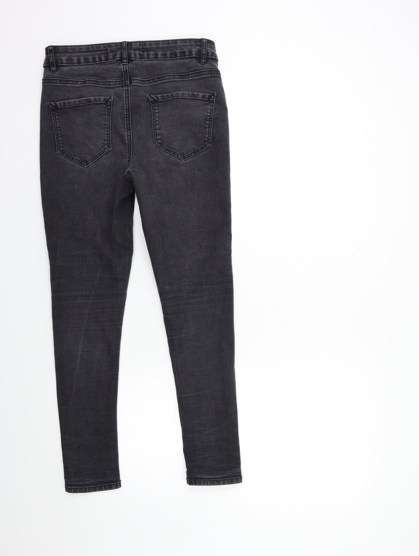 George Womens Black  Denim Skinny Jeans Size 8 L25 in