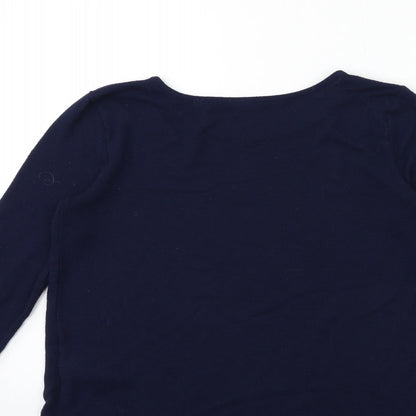 Womens UK Size XS Old Navy Blue Pullover Jumper
