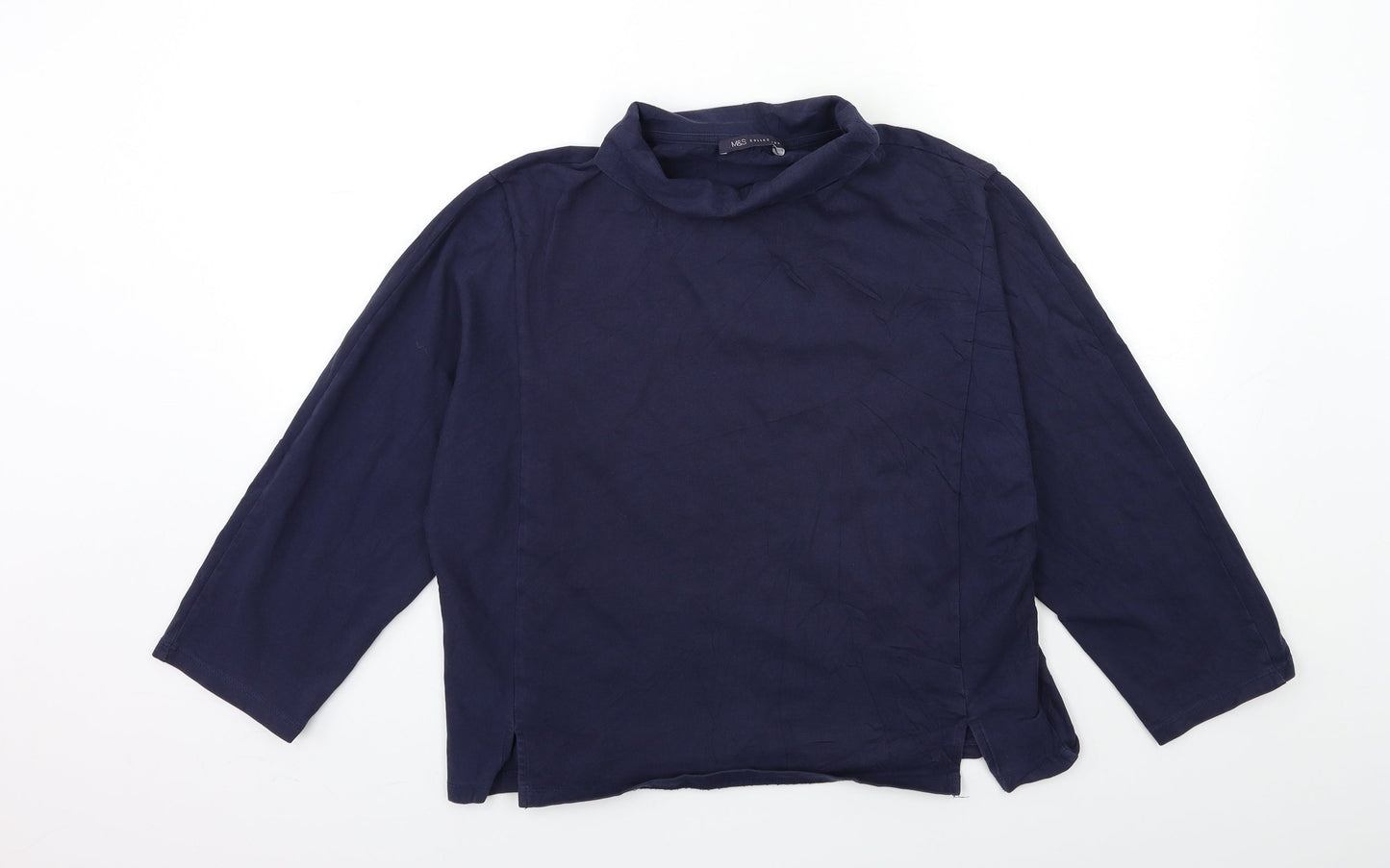 Womens UK Size 12 Marks and Spencer Blue Pullover Jumper