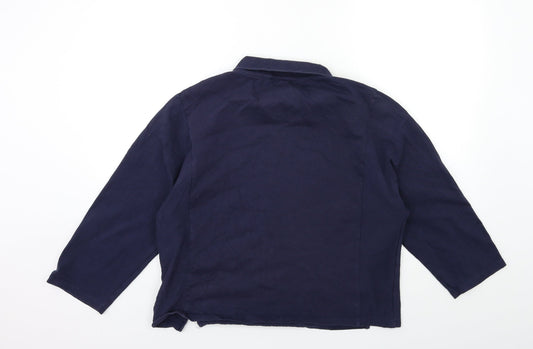 Womens UK Size 12 Marks and Spencer Blue Pullover Jumper