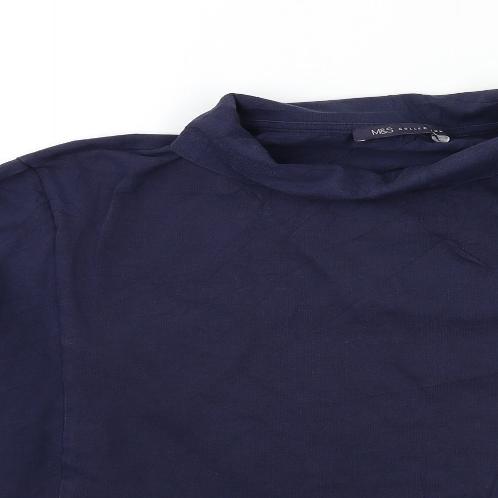 Womens UK Size 12 Marks and Spencer Blue Pullover Jumper