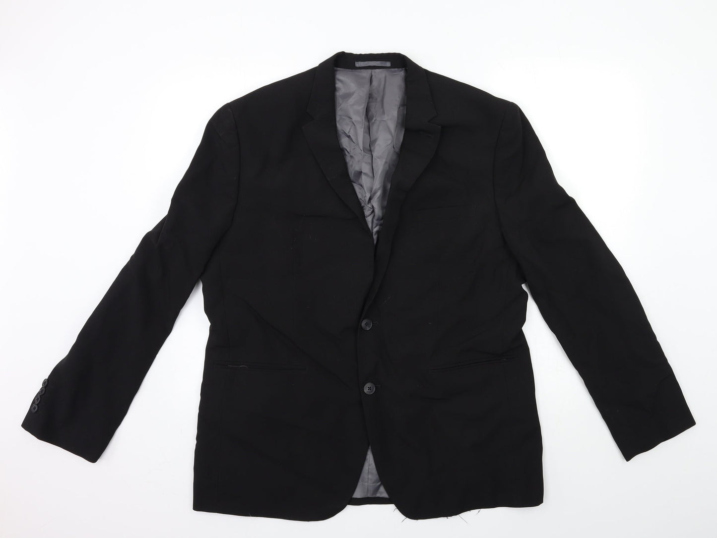 Mens UK Size 44 Cedar Wood State Regular Black Suit Jacket
