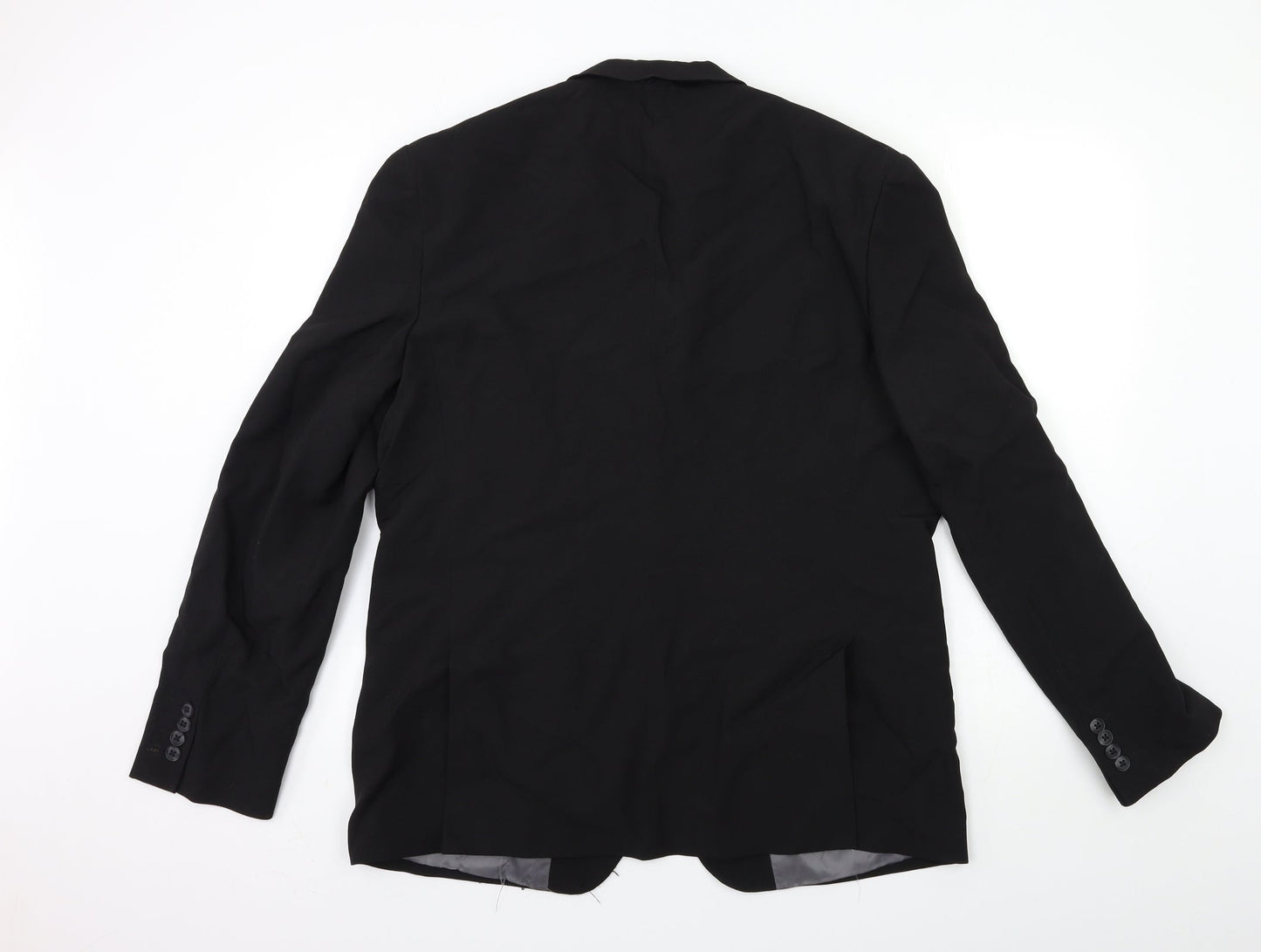 Mens UK Size 44 Cedar Wood State Regular Black Suit Jacket
