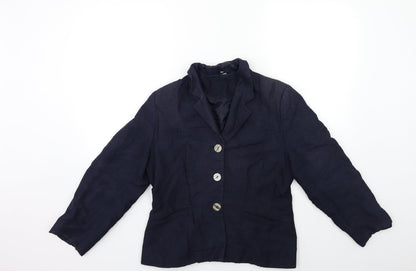 JFW Collection Womens Blue   Jacket Blazer Size 10