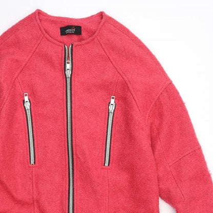 LONDON EVE Womens Pink   Overcoat Coat Size 10