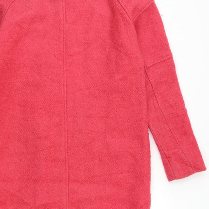LONDON EVE Womens Pink   Overcoat Coat Size 10