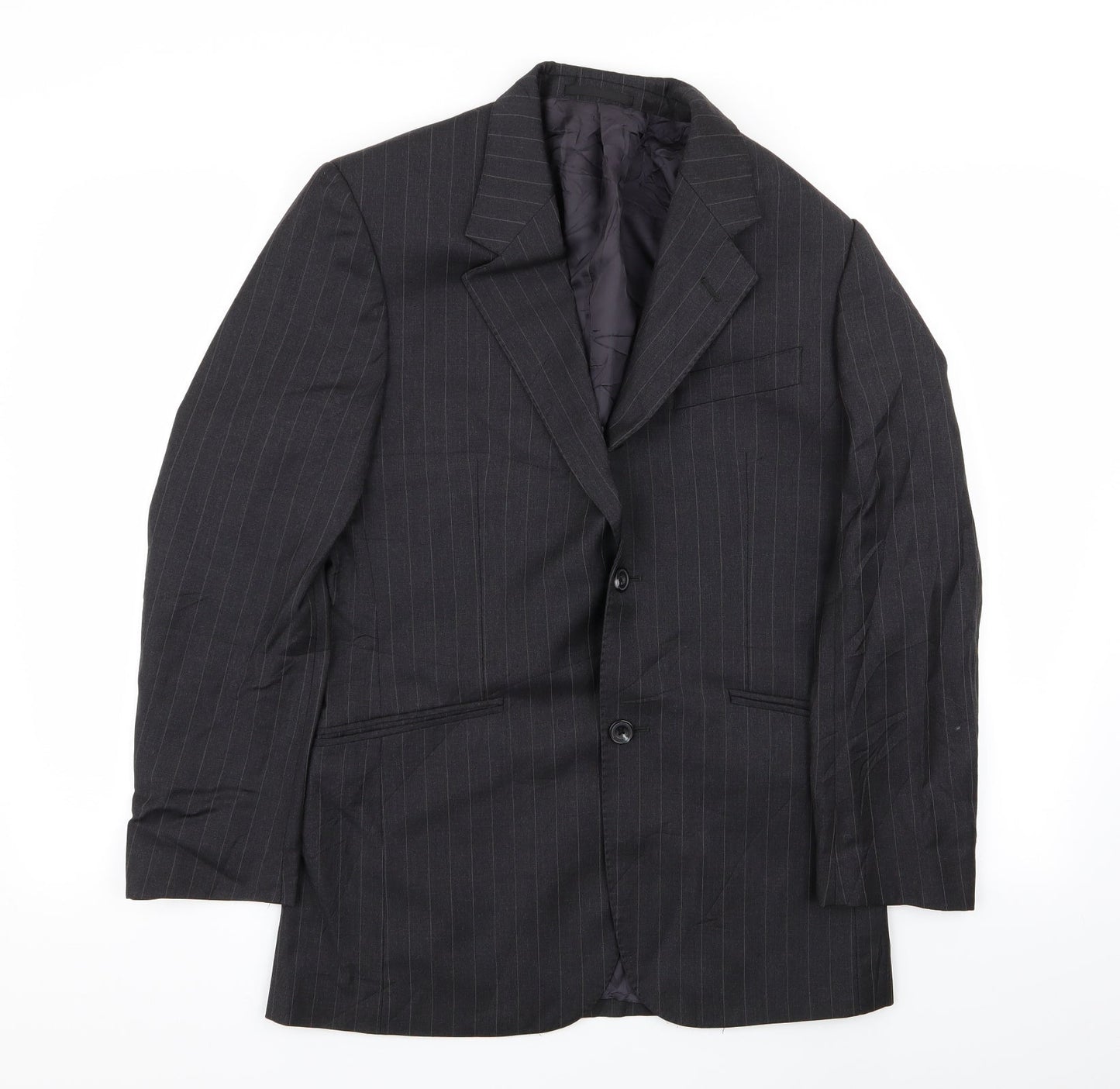T.M jewin Mens Grey Striped  Jacket Blazer Size S
