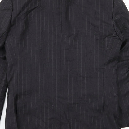 T.M jewin Mens Grey Striped  Jacket Blazer Size S