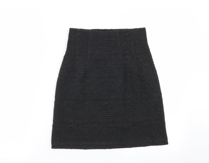 M&S Womens Grey   Mini Skirt Size 6  - Stretch waistband