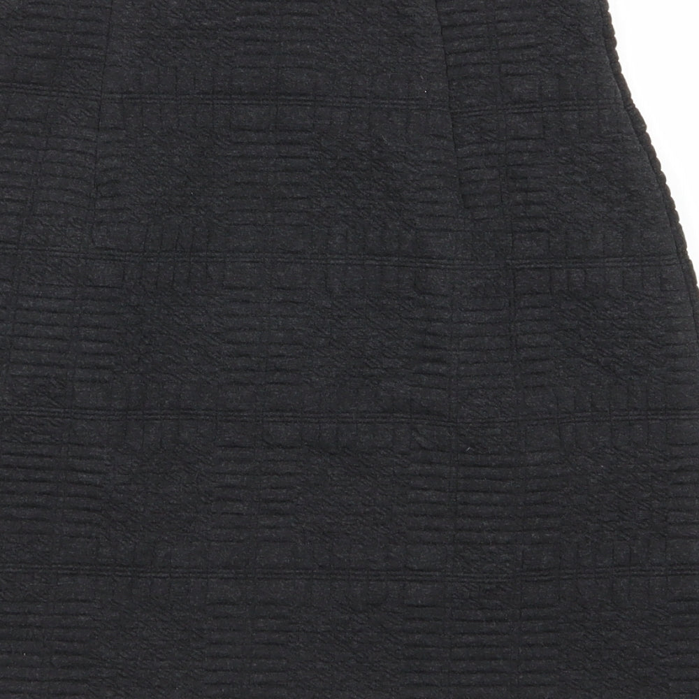 M&S Womens Grey   Mini Skirt Size 6  - Stretch waistband