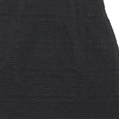 M&S Womens Grey   Mini Skirt Size 6  - Stretch waistband