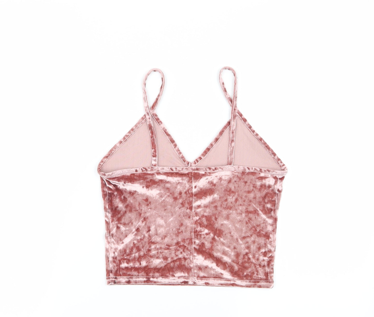 Womens UK Size XS Sparkle & Fade Pink Basic Tank