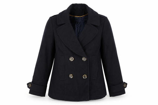 Wallis Womens Blue   Overcoat Coat Size 14