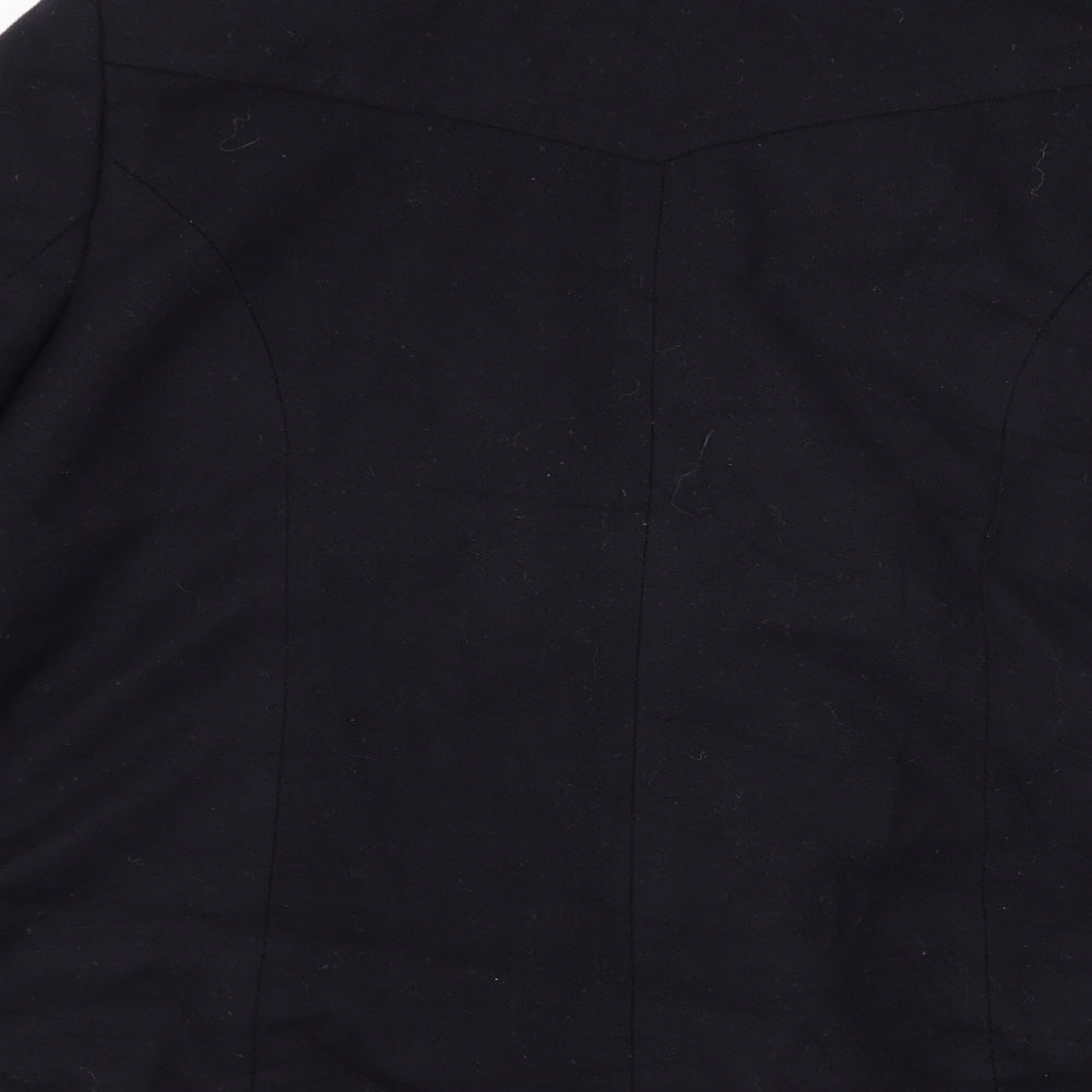 Wallis Womens Blue   Overcoat Coat Size 14