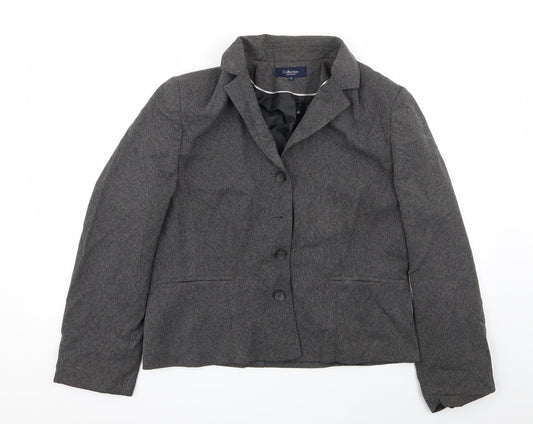 Debenhams Womens Grey   Jacket Blazer Size 16