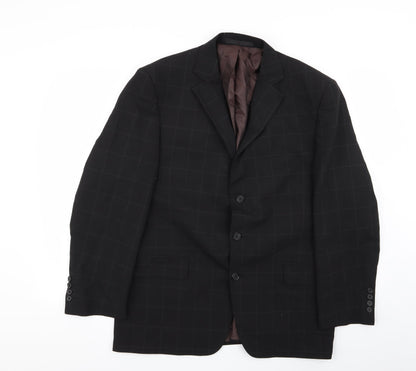 Mens UK Size 42 M&S Regular Black Suit Jacket