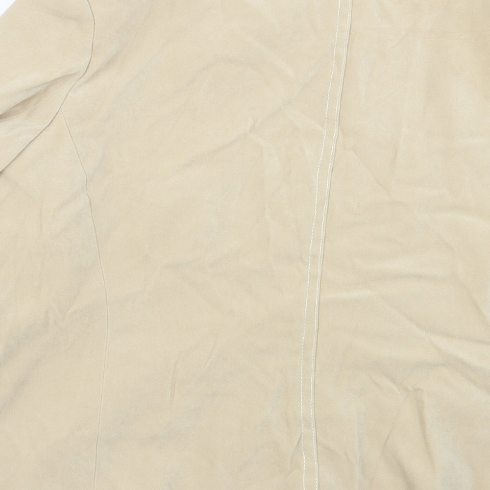 M&S Womens Beige   Jacket Blazer Size 14