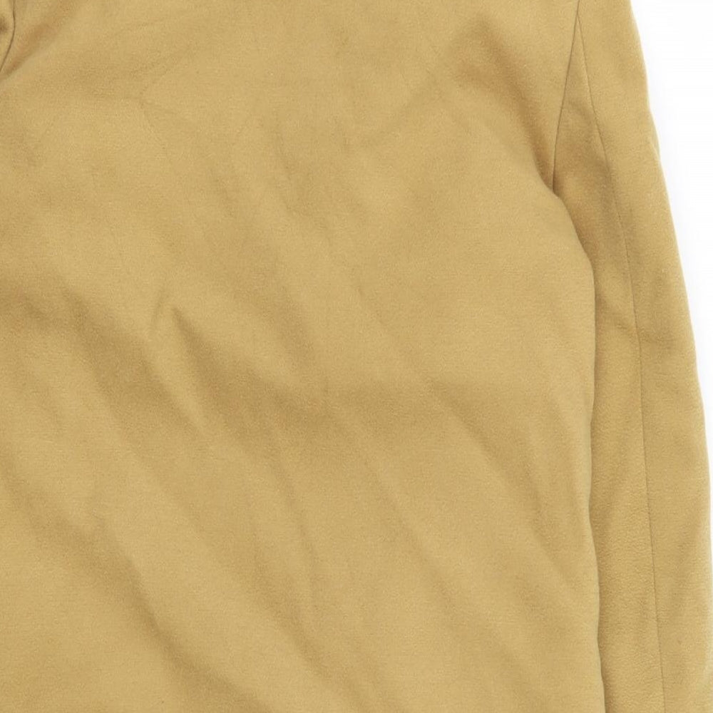Womens UK Size 6 Topshop Yellow Overcoat