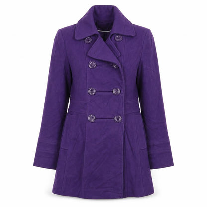 Womens UK Size 10 BHS Purple Overcoat