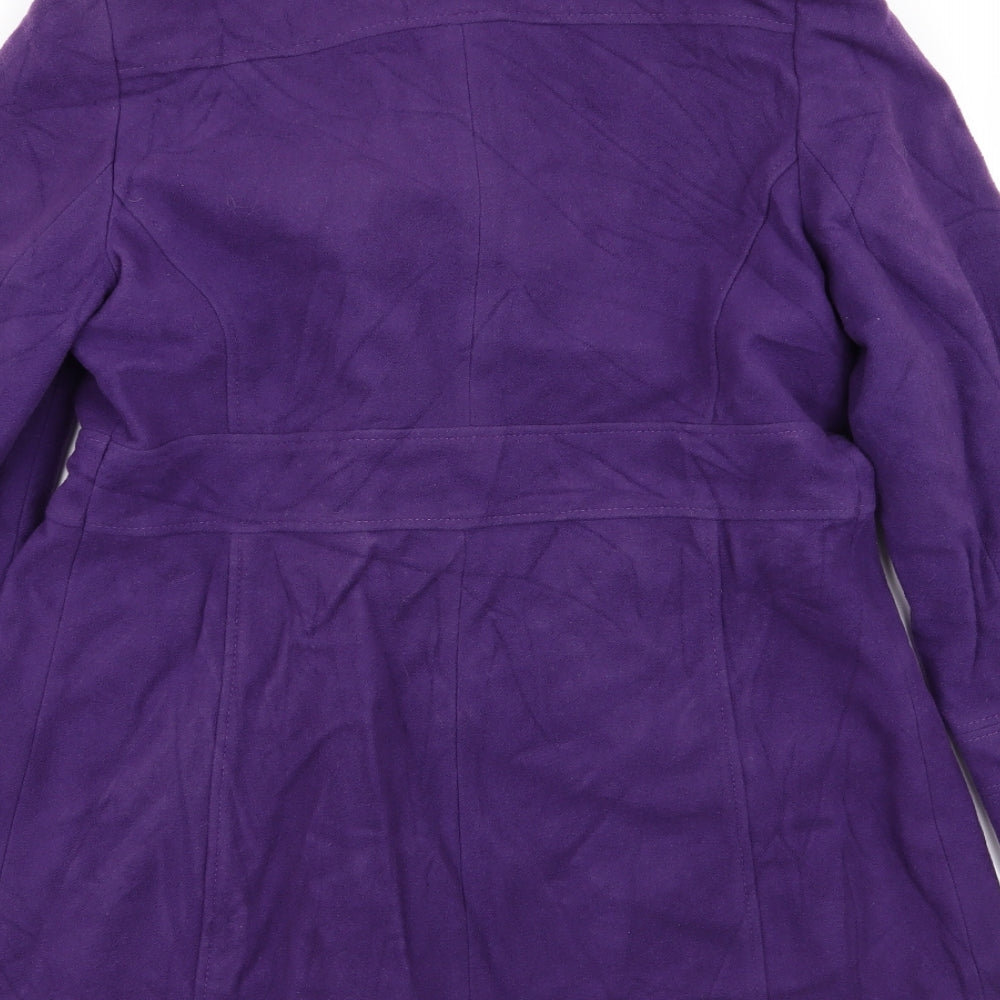 Womens UK Size 10 BHS Purple Overcoat
