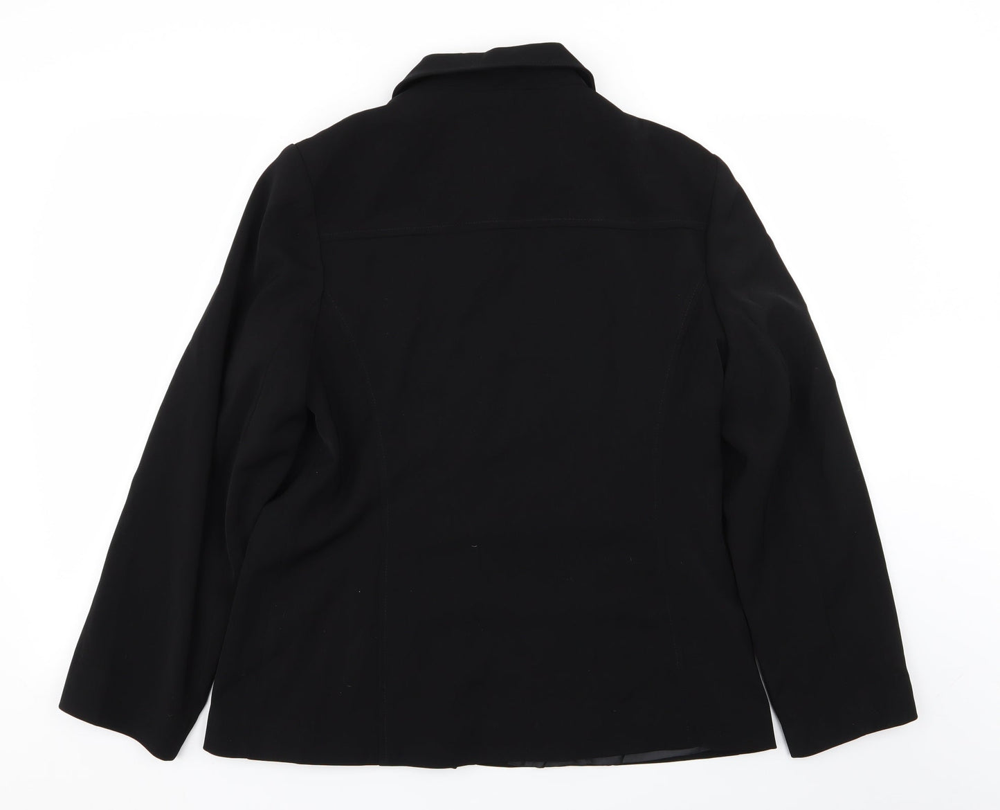 Womens UK Size 16 AMARANTO Regular Black Blazer