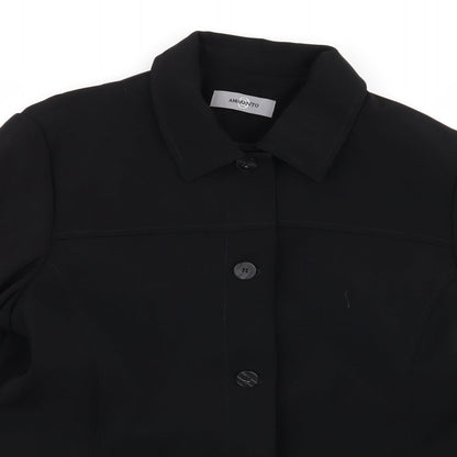 Womens UK Size 16 AMARANTO Regular Black Blazer