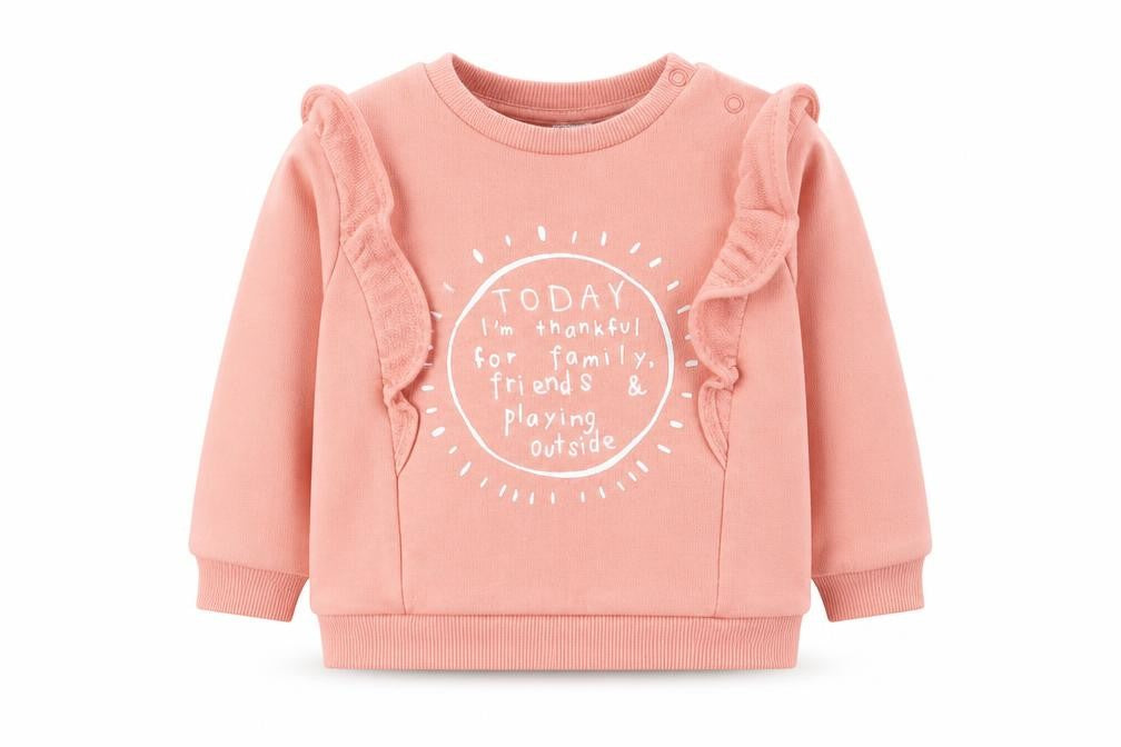 F&F Girls Pink   Pullover Jumper Size 6-9 Months