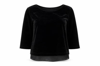 Womens UK Size 12 River Island Black Basic T-Shirt