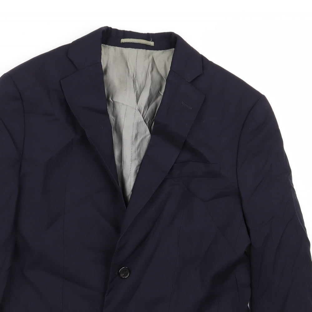 Mens UK Size 36 Preworn Regular Blue Suit Jacket