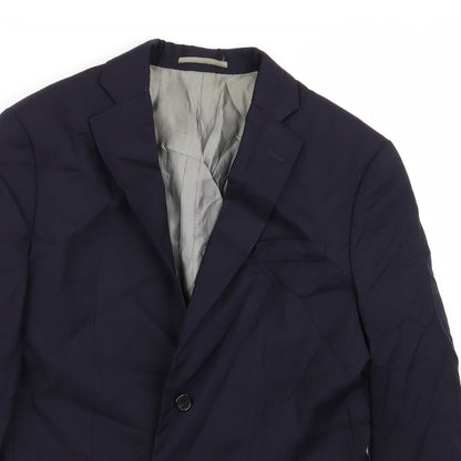 Mens UK Size 36 Preworn Regular Blue Suit Jacket
