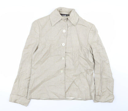 Mark Shale Womens Beige   Jacket Blazer Size 10