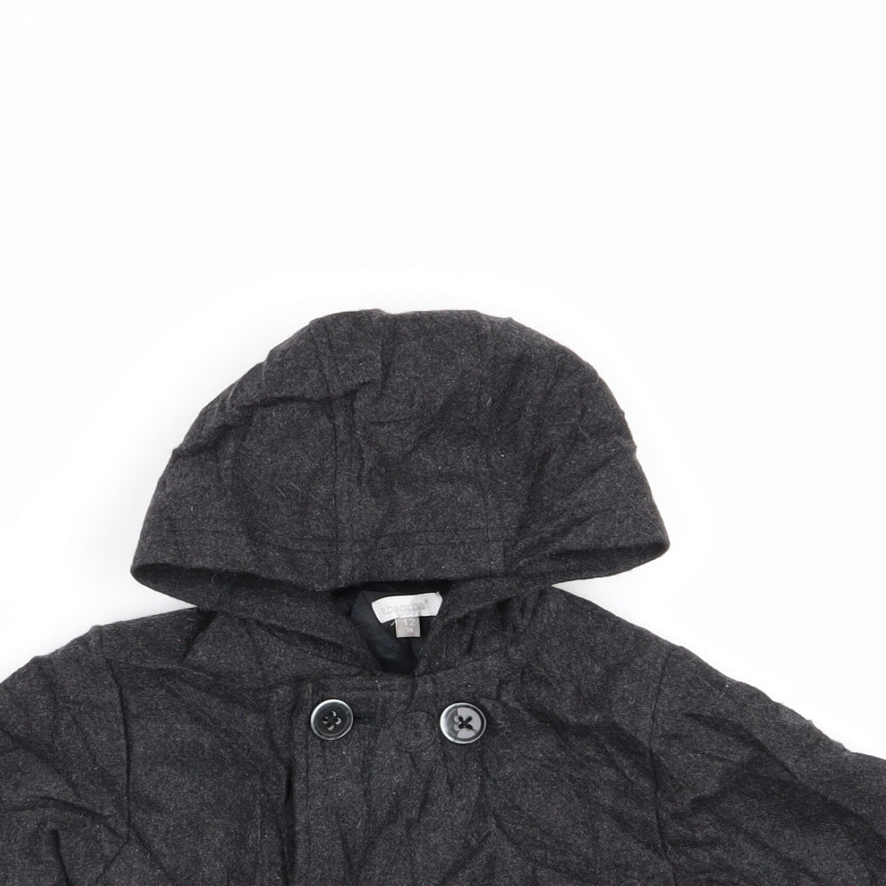 absorbs Boys Grey   Basic Coat Coat Size 12 Months