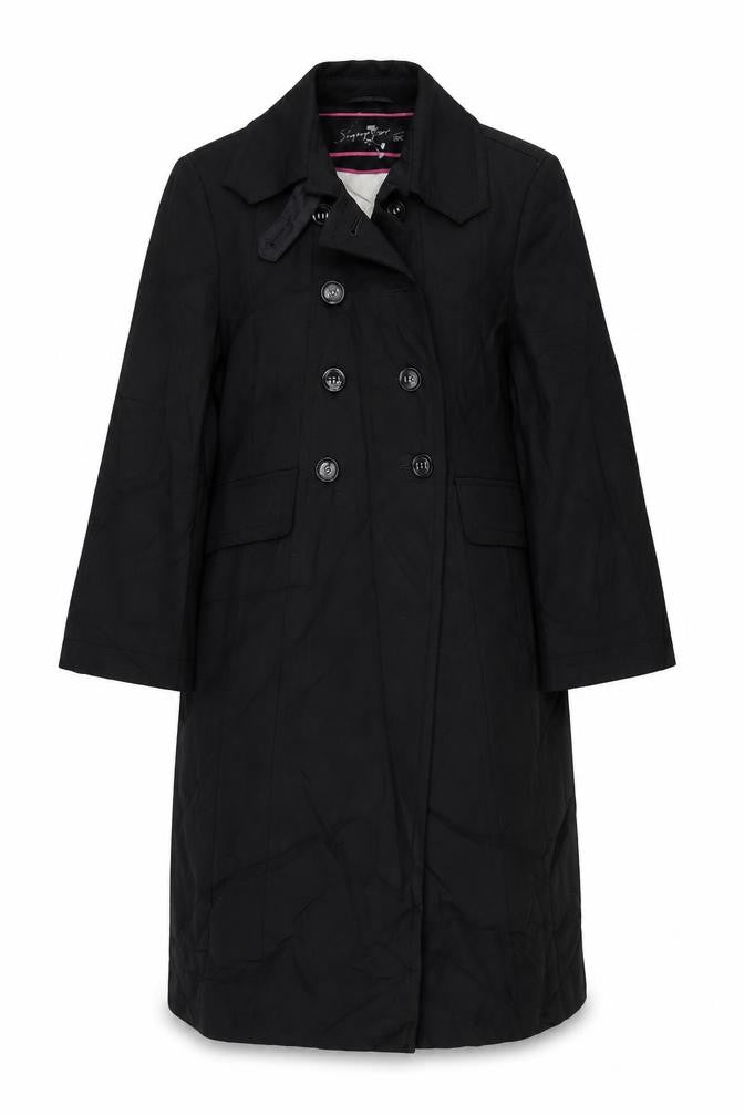 Womens UK Size 8 Signature Black Overcoat