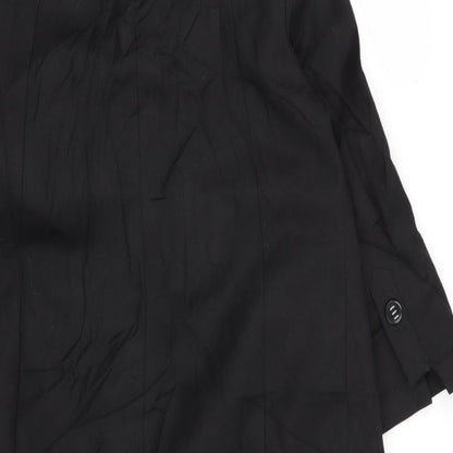 Womens UK Size 8 Signature Black Overcoat