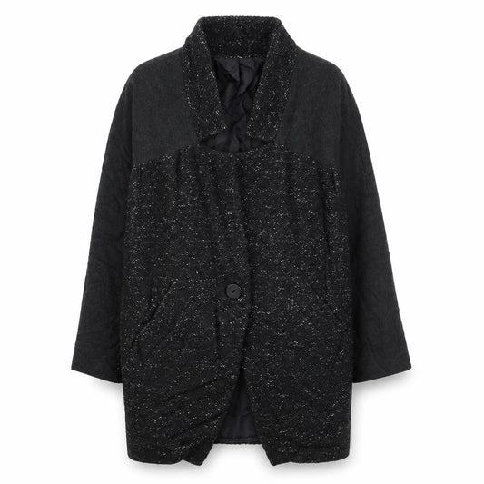 Womens UK Size 8 Topshop Black Overcoat