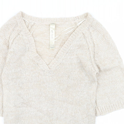 Womens UK Size 10 evie Beige Pullover Jumper