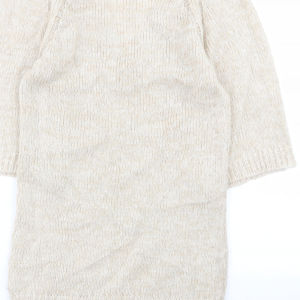 Womens UK Size 10 evie Beige Pullover Jumper