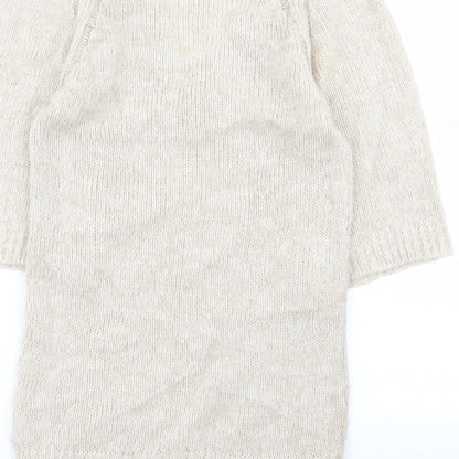 Womens UK Size 10 evie Beige Pullover Jumper