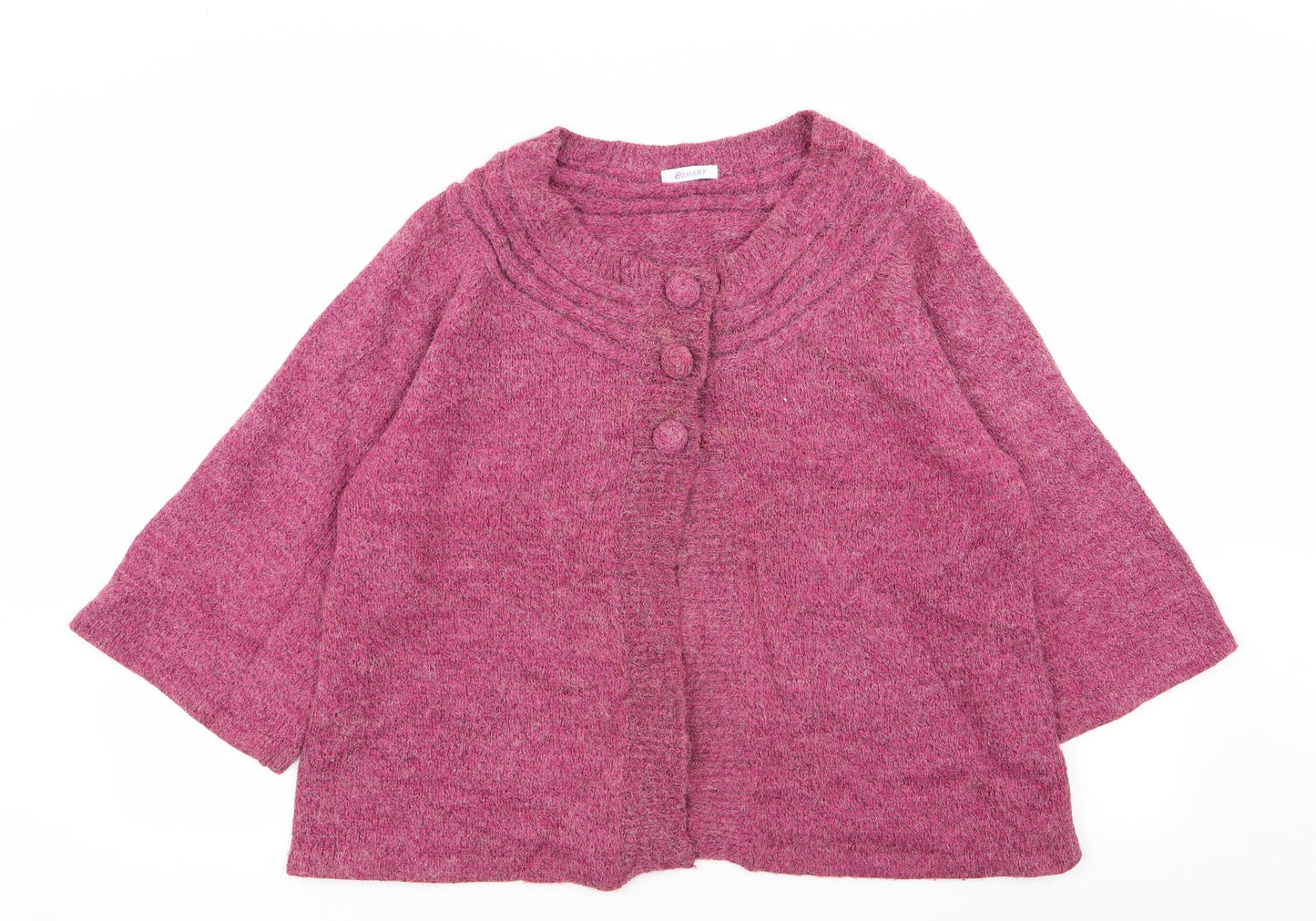 Damart Womens Pink   Cardigan Jumper Size 14