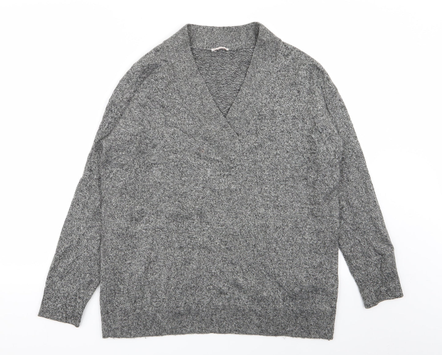 Womens UK Size S Preworn Grey Pullover Jumper