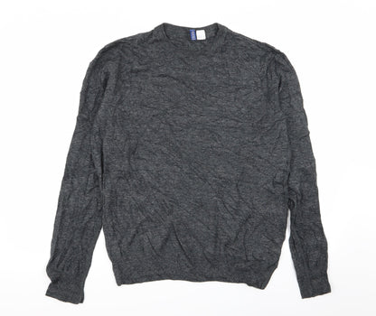 Womens UK Size L Divided by H&M Grey Pullover Jumper
