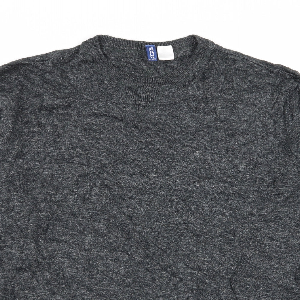 Womens UK Size L Divided by H&M Grey Pullover Jumper
